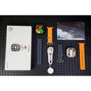 AMOLED W69 + Ultra Smart Watch MicroOS 10 Ilha Dinâmica 2GB ROM Série 9 Plus Bússola NFC Chamada De Música Smartwatch