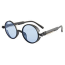 Óculos De Sol Clássicos Gothic Steampunk Homens Round Vintage UV400 Mulher De Alta Qualidade