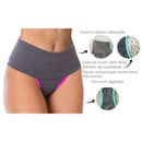 Kit 5 Fitness Panties High Waist Dry Belly Panties