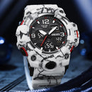 SMAEL Original Men's Watch Fashion Waterproof Military Watches Digital Casual Camouflage 8008M