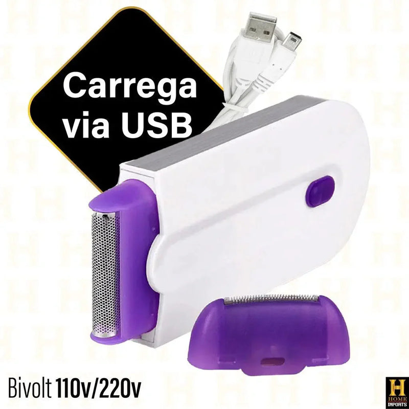 Depilador Feminino Indolor 2 em 1 - LaserFlex  + [Brinde Exclusivo]