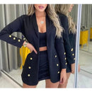 Women's Button Blazer Stylish Blazer