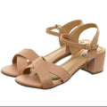 Women's thick heel sandal low heel sandal