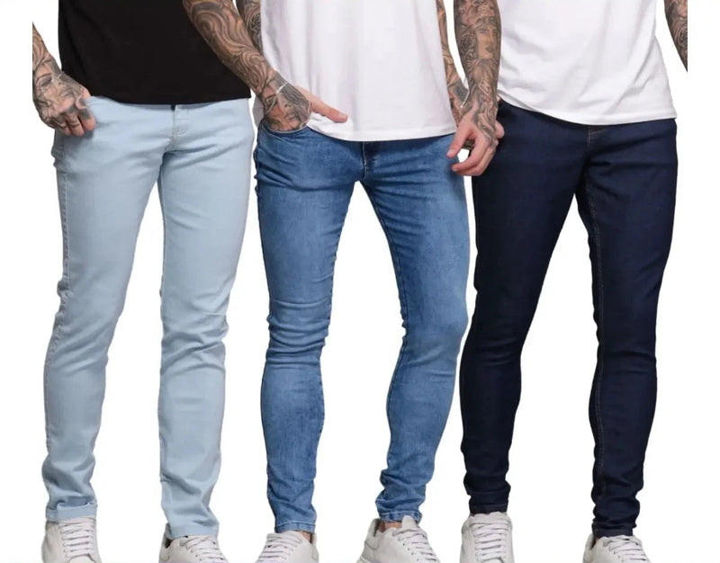 Kit 03 Calça Jeans Masculina Skinny