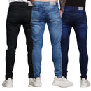 Kit 03 Calças Jeans Masculina Skinny Lycra