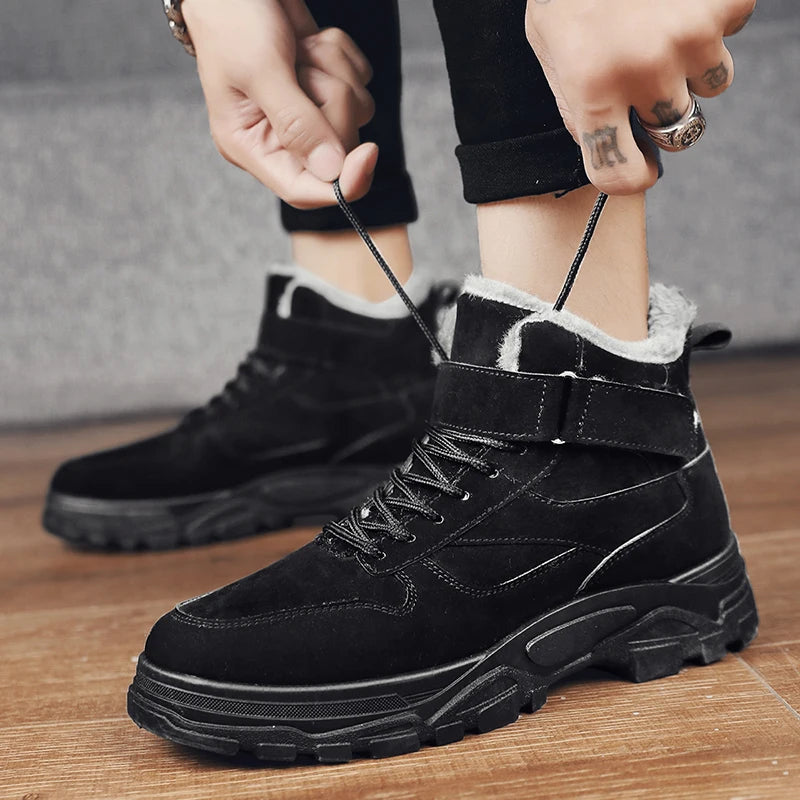 Botinha de Couro Inverno Forrada Draker