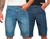 Kit 02 Bermuda Jeans Masculina Casual Vip