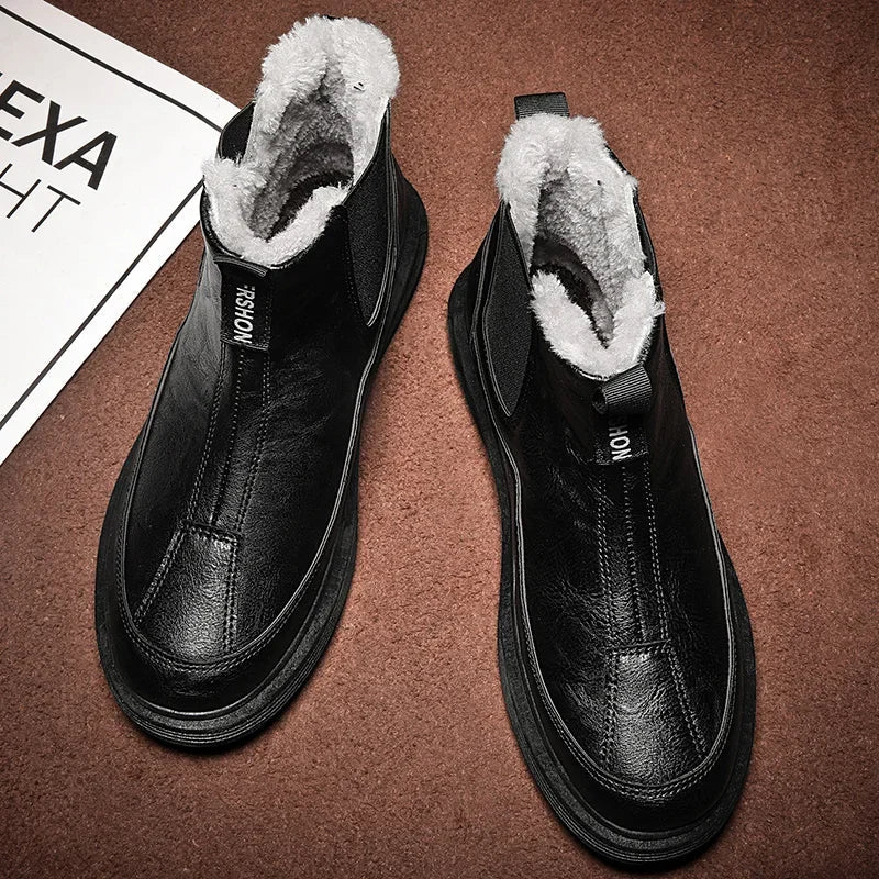 Bota de Couro Inverno Passeio Sofisticado