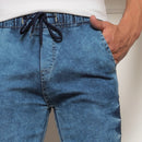 Calça Jogger Jeans Com Elástico Masculino