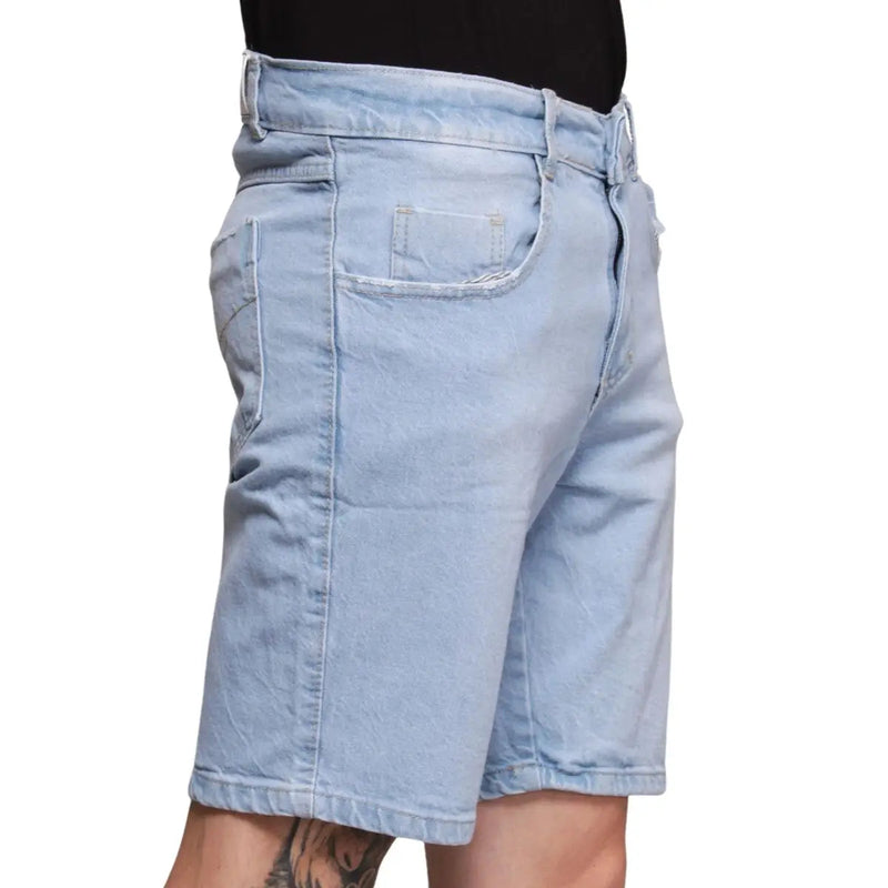 Kit 02 Bermuda Jeans Masculina Algodão