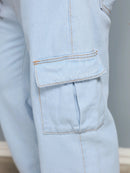 Calça Balão Jeans Casual