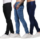 Kit 03 Calças Jeans Masculina Skinny Lycra