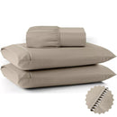 Jogo de Lençol Queen 3 Peças Percal 400 Fios Ponto Palito