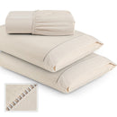 Jogo de Lençol Queen 3 Peças Percal 400 Fios Ponto Palito