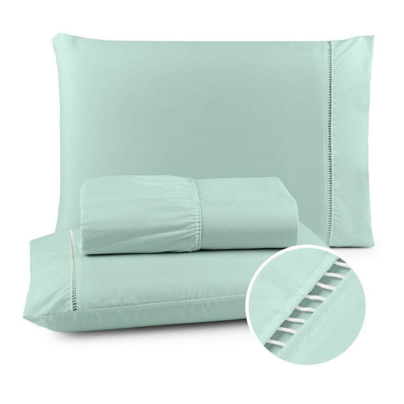 Jogo de Lençol Queen 3 Peças Percal 400 Fios Ponto Palito