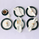 Jogo Guardanapos de Tecido Mesa Posta Cetim 12 peças