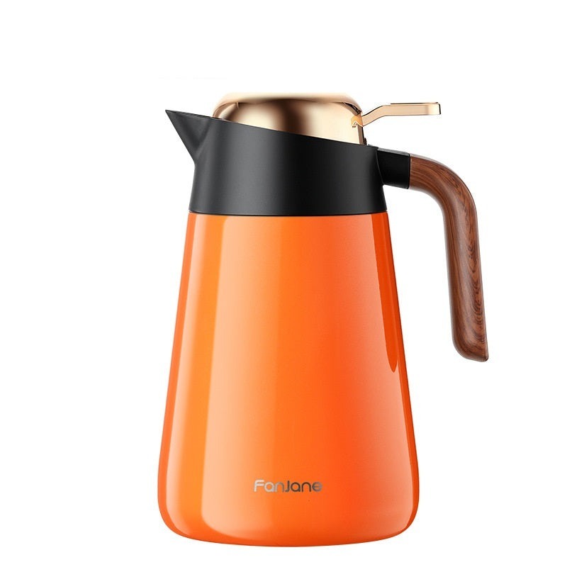 Garrafa Térmica para Café Chá de Inox e Cerâmica 1000ml