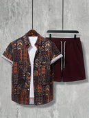 Kit Praia Bonanza Camisa + Bermuda Masculina