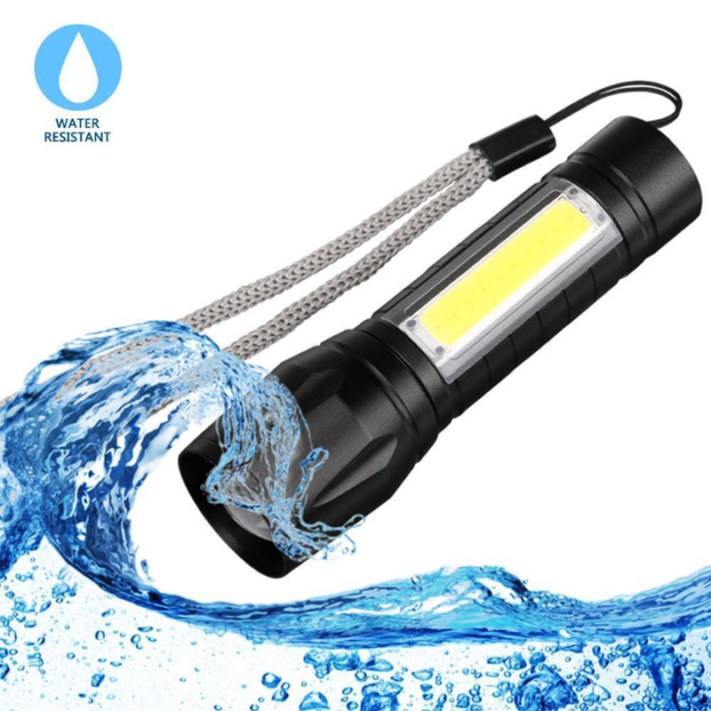 Lanterna Tática Recarregável USB - Super Zoom