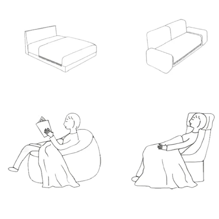 Manta para Sofá Boho com Borla Nômade