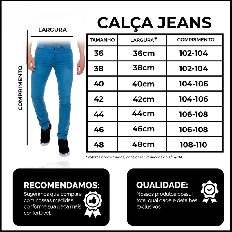Calça Jeans Masculina Black Vip