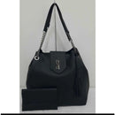 BOLSA + CARTEIRA FEMININA SACOLA ALÇA CORRENTE RESISTENTE PROMOÇÃO