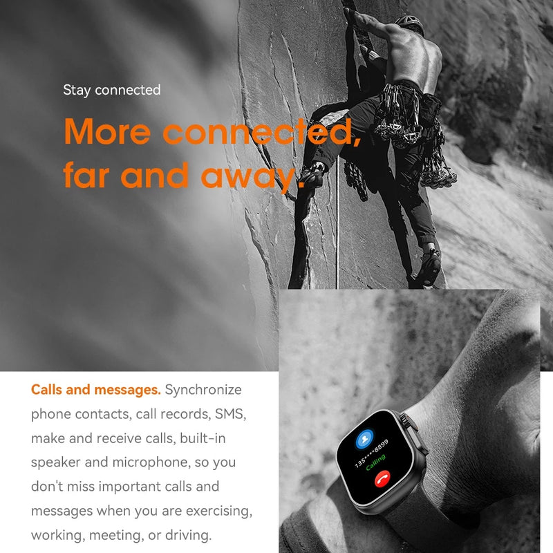Original Smartwatch U9 Ultra Series 9 Compass 49mm NFC GPS Men's Sports Fitness Watch for Android IOS