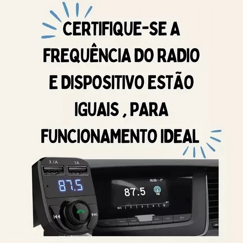 Car Bluetooth Adapter FM Transmitter - X8