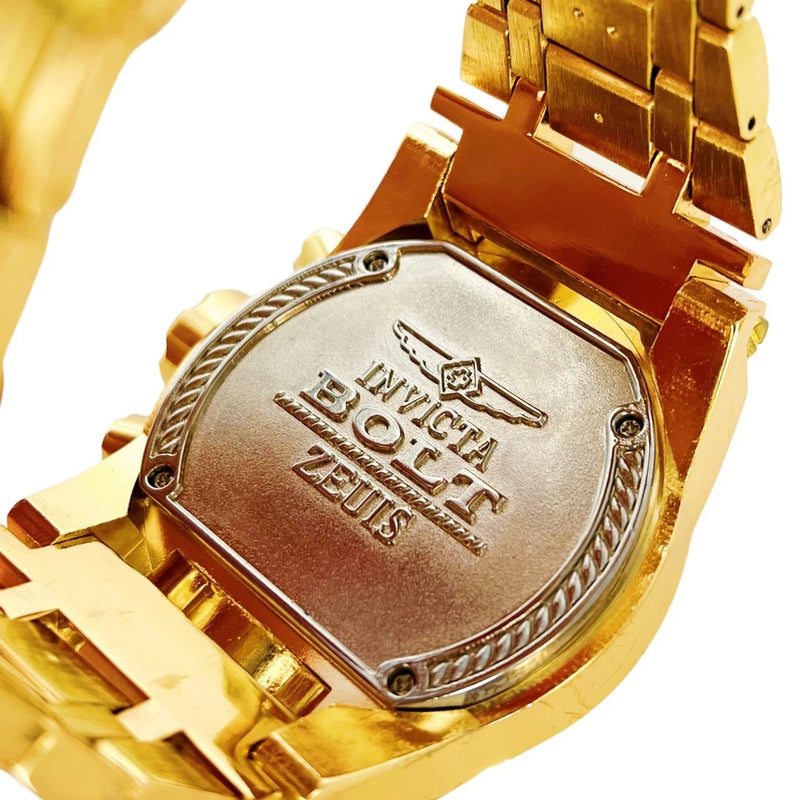 Relógio magnum de pulso Zeus venom Dourado hybrid Pesado Luxo + Caixa