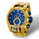 Relógio magnum de pulso Zeus venom Dourado hybrid Pesado Luxo + Caixa