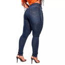 Calça Jeans Feminina com Lycra Cintura Alta Empina Bumbum
