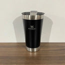 Copo Térmico Inox 473ml Com Tampa Preto e Colorido e Abridor ENVIO 24H