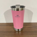 Copo Térmico Inox 473ml Com Tampa Preto e Colorido e Abridor ENVIO 24H