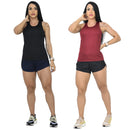 Kit 2 Premium Fitness Women's Dry Fit Tank Top for Training and Gym Garra Sport