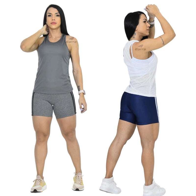Kit 2 Premium Fitness Women's Dry Fit Tank Top for Training and Gym Garra Sport