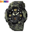 SKMEI 1637 Relógio De Pulso Militar Digital Estilo Vintage PU Band 50m