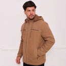 Jaqueta Sarja Masculina Dupla Face com Capuz – Casual | Impermeável | Corta Vento | Inverno