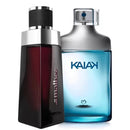 Kit 2 Perfumes Masculinos Kaiak e Malbec  Tradicional Amadeirado 100 ml