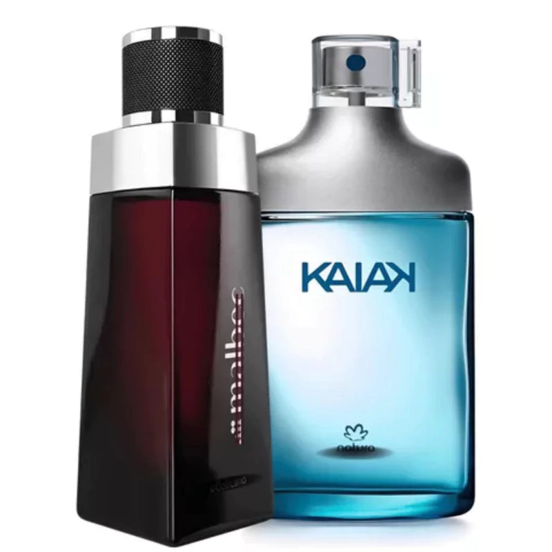 Kit 2 Perfumes Masculinos Kaiak e Malbec  Tradicional Amadeirado 100 ml
