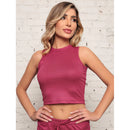 Blusa Feminina Regata Canelada Feminina Gola Alta