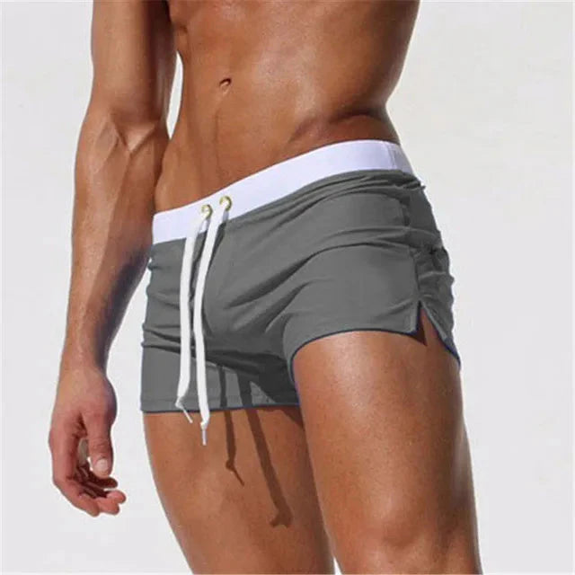Cueca Masculina Boxer Beach com Bolso