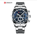 CURREN Relógio Masculino Quartzo à  Prova d'água com Cronógrafo, Luxuoso e Moderno.