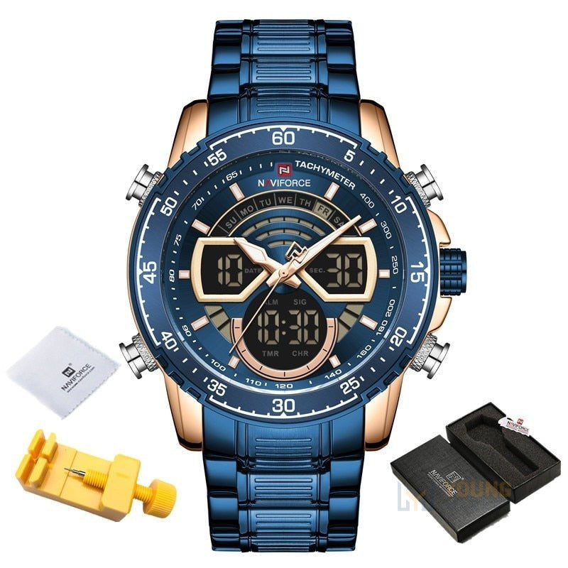Relógio Naviforce Masculino 9189 Blacklight
