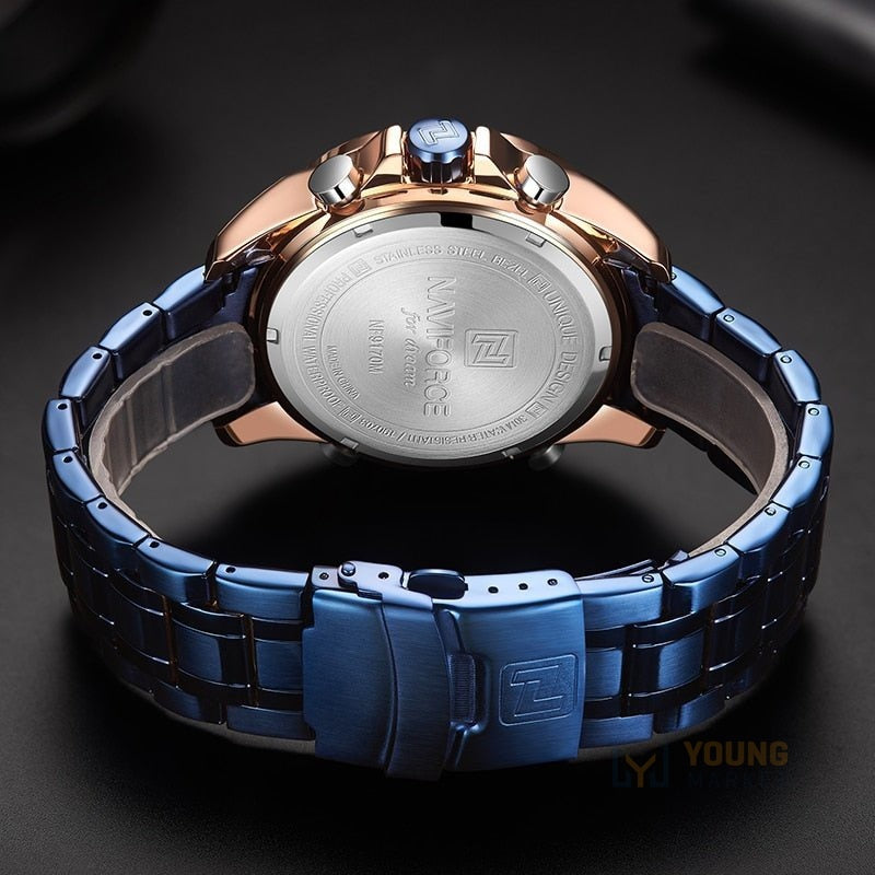 Relógio Naviforce Masculino 9170 Multi Funcional