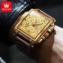 Olevs Luxury Original Square Men's Watch