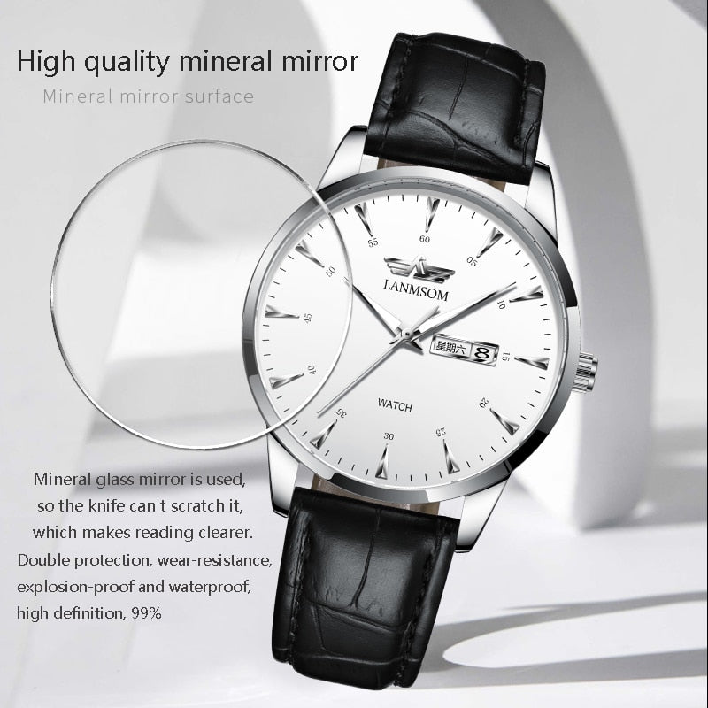 Relógio Masculino Automático Lansom Casual Original