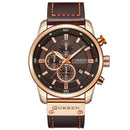 Relógio Curren 8291 Magnatta Masculino de Couro